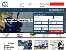 Tablet Screenshot of h2hmovers.com